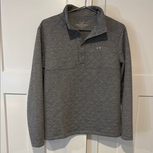Vineyard Vines Gray Quilted Sweatshirt